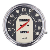 FL speedometer, ''62-67 electra face'', black/gold. 1:1 KMH