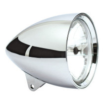 Smoothie 5-3/4" headlamp without visor. Chrome