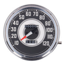 FL speedometer, ''41-45 face'', silver/black. 2:1 MPH