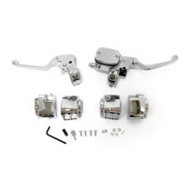 Handlebar control kit chrome 11/16 inch bore