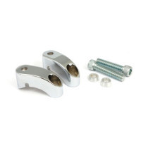 Shortened turn signal mount kit. Front, chrome