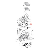 Rocker cover, spacer. Chrome