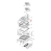 Rocker cover, upper. Chrome