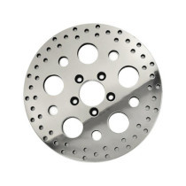  5-Hole Brake Rotor Stainless Steel Polished 11,8" Rear 