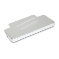 Battery top cover. Chrome