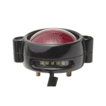 Motone, Eldorado LED taillight. Black, no bracket. ECE