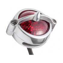 Motone, Bel Air LED taillight. Polished, no bracket. ECE