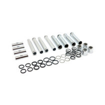 Complete M8 pushrod cover kit. Chrome