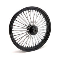 Roue avant à 48 rayons Fat Spoke - 3.50" x 23" - Simple disque - Noir