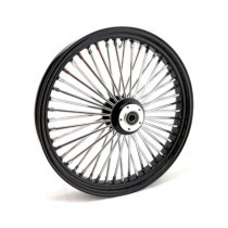 Roue avant à 48 rayons Fat Spoke - 3.50" x 23" - Simple disque - Noir