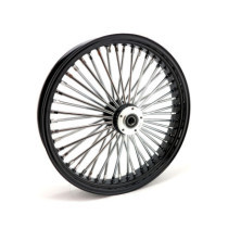 Roue avant à 48 rayons Fat Spoke - 3.50" x 21" - Simple disque - Noir