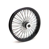 Roue avant à 48 rayons Fat Spoke - 3.50" x 21" - Double disque - Noir