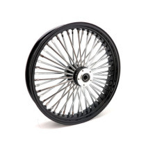 Roue avant à 48 rayons Fat Spoke - 3.50" x 21" - Double disque - Noir