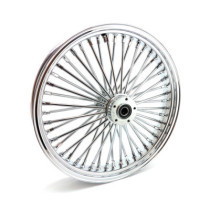 Roue avant à 48 rayons Fat Spoke - 3.50" x 21" - Double disque - Chrome