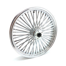 Roue avant à 48 rayons Fat Spoke - 3.50" x 21" - Double disque - Chrome