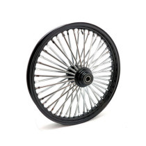 Roue avant à 48 rayons Fat Spoke - 2.15" x 21" - Simple disque - Noir