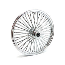 Roue avant à 48 rayons Fat Spoke - 2.15" x 21" - Simple disque - Chromé