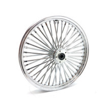 Roue avant à 48 rayons Fat Spoke - 2.15" x 21" - Simple disque - Chromé