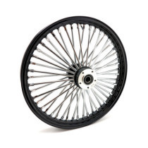 Roue avant à 48 rayons Fat Spoke - 2.15" x 21" - Double disque - Noir