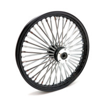 Roue avant à 48 rayons Fat Spoke - 2.15" x 21" - Double disque - Noir