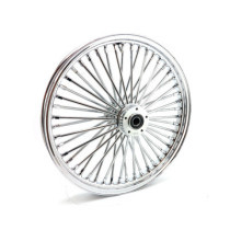 Roue avant à 48 rayons Fat Spoke - 2.15" x 21" - Double disque - Chrome