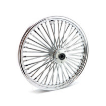 Roue avant à 48 rayons Fat Spoke - 2.15" x 21" - Double disque - Chrome