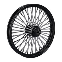 Roue avant à 48 rayons Fat Spoke - 2.15" x 19" - Simple disque - Noir