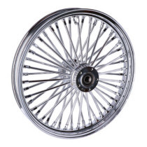 Roue avant à 48 rayons Fat Spoke - 2.15" x 19" - Double disque - Chrome