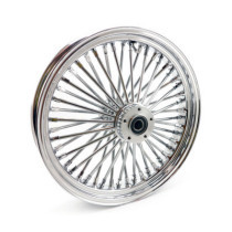 Roue avant à 48 rayons Fat Spoke - 3.50" x 18" - Double disque - Chrome