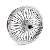 Roue avant à 48 rayons Fat Spoke - 3.50" x 18" - Double disque - Chrome