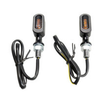 Fastline, LED turn signal+position light. Black, smoke lens