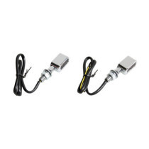 Fastline, LED turn signal set. Chrome, smoke lens