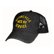 MCS Service Trucker cap black denim