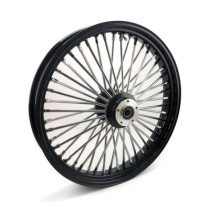 Roue avant à 48 rayons Fat Spoke - 3.50" x 23" - Double disque - Noir