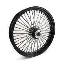 Roue avant à 48 rayons Fat Spoke - 3.50" x 23" - Double disque - Noir