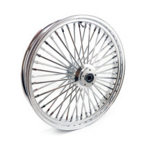 Roue avant à 48 rayons Fat Spoke - 3.50" x 23" - Double disque - Chrome