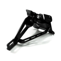 Zieger, side mount license plate bracket kit. Black