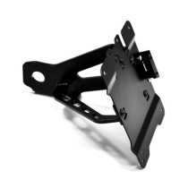 Zieger, side mount license plate bracket kit. Black