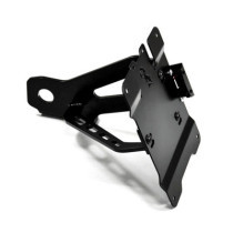 Zieger, side mount license plate bracket kit. Black