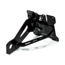 Zieger, side mount license plate bracket kit. Black