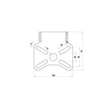 Zieger, under fender license plate bracket kit. X-Line8