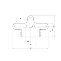 Zieger, under fender license plate bracket kit. X-Line6