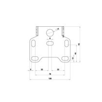 Zieger, under fender license plate bracket kit. X-Line4