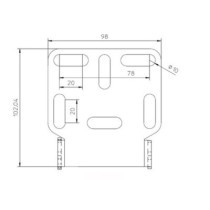 Zieger, under fender license plate bracket kit. X-Line2