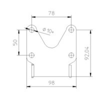 Zieger, under fender license plate bracket kit. X-Line1