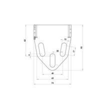 Zieger, under fender license plate bracket kit. Pro5