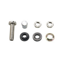 Screw-in tubeless valve stem. Chrome hex cap