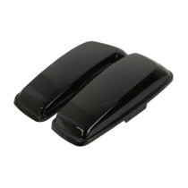 Saddlebag lid set. Black