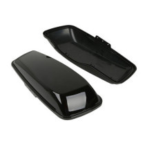 Saddlebag lid set. Black