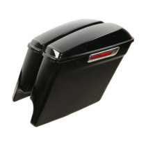 5" down extended saddlebag set. Black